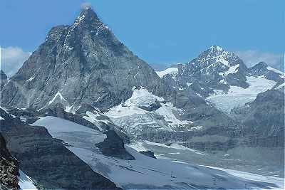 Vue du Cervin et de la Dent Blanche