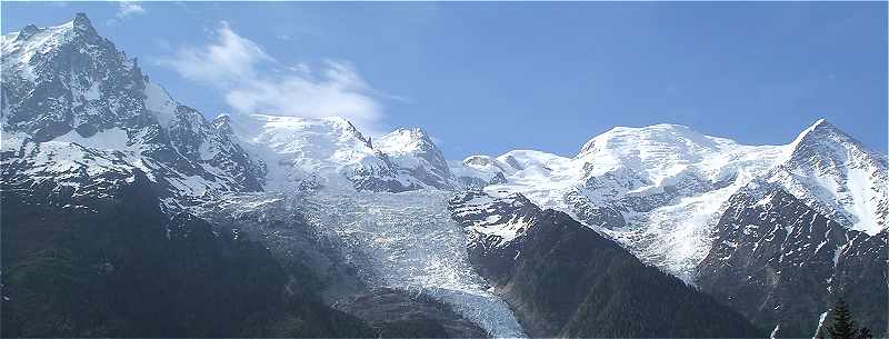 Panorama sur le Massif du Mont Blanc (4810 mtres)