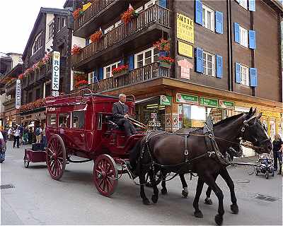 Voiture  cheval  Zermatt