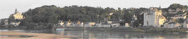 Vue de Montsoreau et Candes Saint Martin