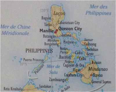 Carte des Philippines