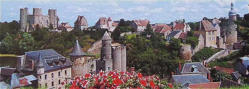 Vue panoramique sur Bourbon l'Archambault