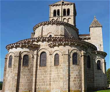 Chevet de l'glise Romane de Chtel-Montagne