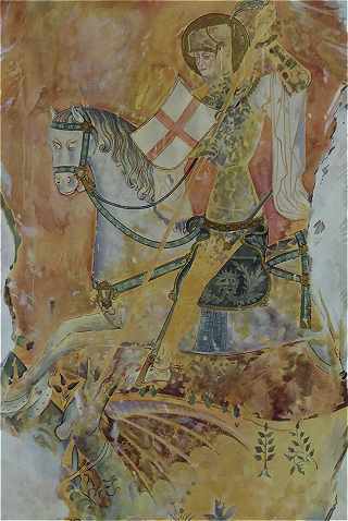 Fresque murale de l'glise Saint Leger  Ebreuil