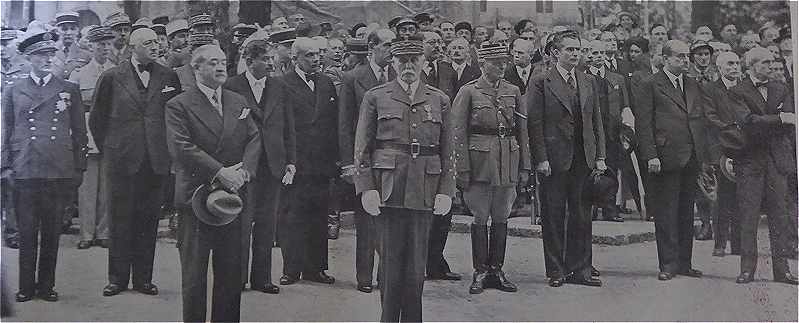 Commmmoration  Vichy le 14 juillet 1940