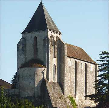 Eglise Saint Cyran dans la ville haute du Blanc