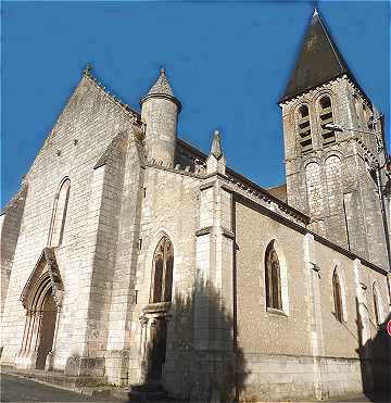 Eglise Saint Gnitour dans la ville basse du Blanc