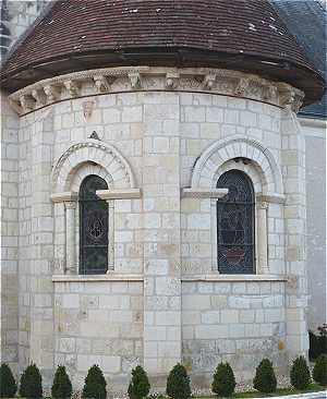 Chevet de l'église de Lye