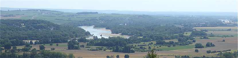 Panorama sur la Loire à partir de Sancerre