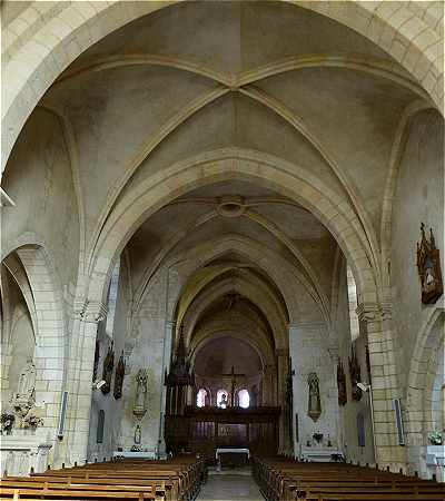 Nef, choeur et abside de l'glise Saint Marcel