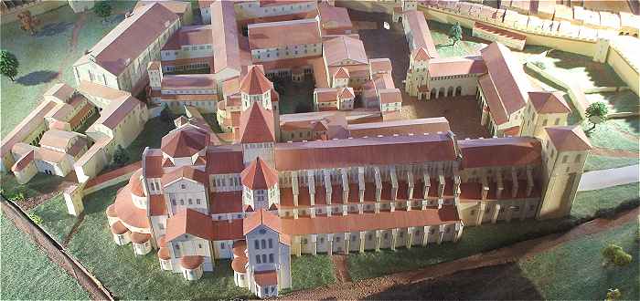 Maquette de l'Abbaye de Cluny en Bourgogne