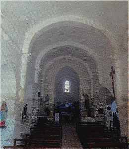 Intrieur de l'glise Saint Caprais de Agris