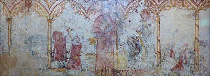 Fresque murale de l'glise Notre-Dame d'Avy en Pons