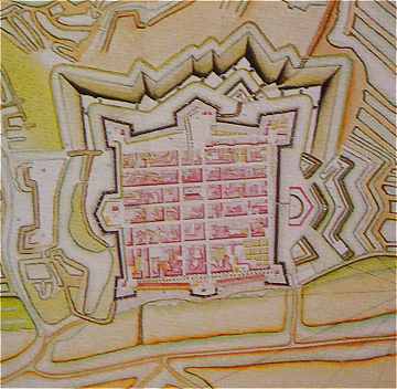 Plan de l'ancienne citadelle de Brouage