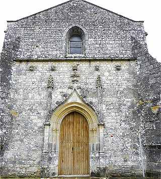 Faade de l'glise Saint Cybard de Rivires