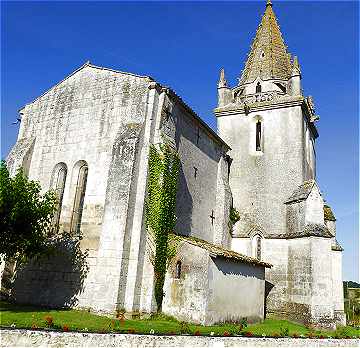 Chevet de l'glise de Saint Dizant