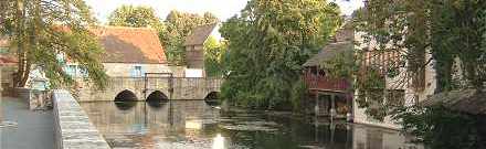 L'Eure dans la Ville Basse de Chartres