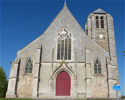 Faade Ouest de l'glise Saint Jean de la Chane  Chteaudun