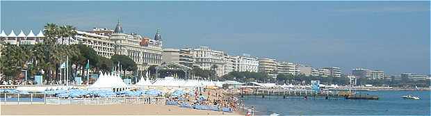 Cannes et la partie Est de la Croisette