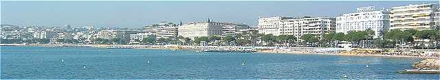 Vue d'ensemble de la Croisette