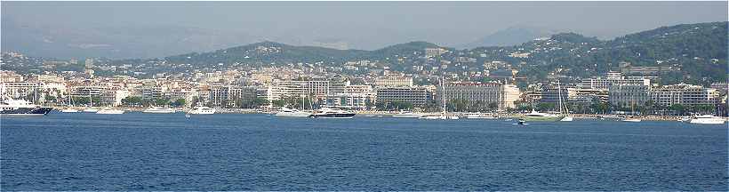 Vue d'ensemble de la Croisette