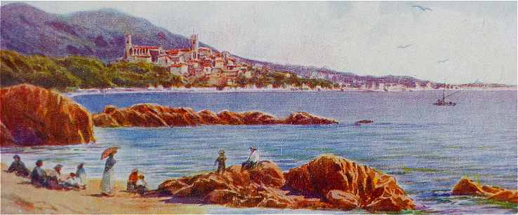 Panorama sur Cannes  partir de La Bocca  la fin du XIXme sicle