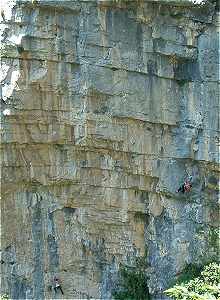 Alpinistes dans les Gorges du Loup