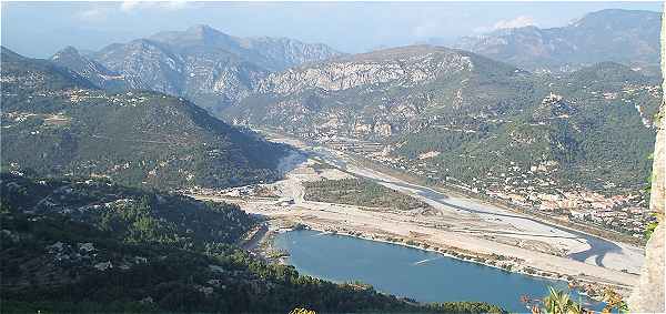 La valle du Var vue du Broc