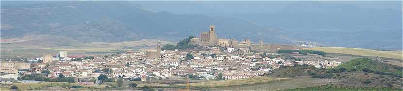 Panorama sur la ville d'Artajona