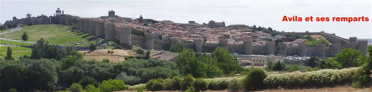 Panorama sur Avila et ses remparts