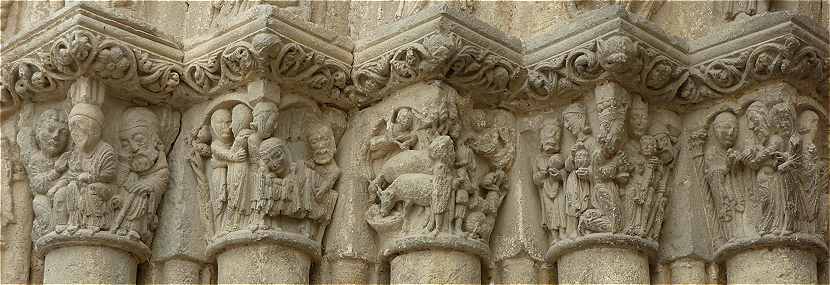 Sculptures du Portail Nord de l'glise San Miguel  Estella