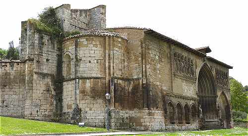 Vue du ct Ouest de l'glise de Santo Sepulcro  Estella