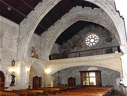 Intrieur de l'glise de Santiago  La Corogne