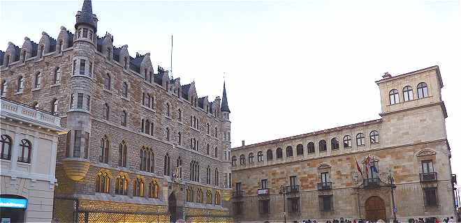 Maison de Botines et Palais des Guzman  Leon