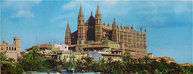 Cathdrale de Palma de Majorque dans les Iles Balares