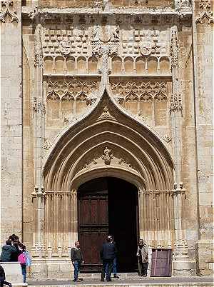Haut du portail Sud de l'glise Santiago  Medina de Rioseco