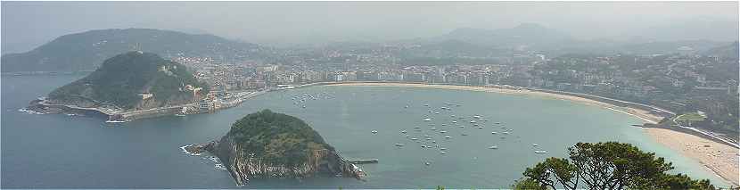 La baie de Donostia - San Sebastian (Saint-Sbastien)