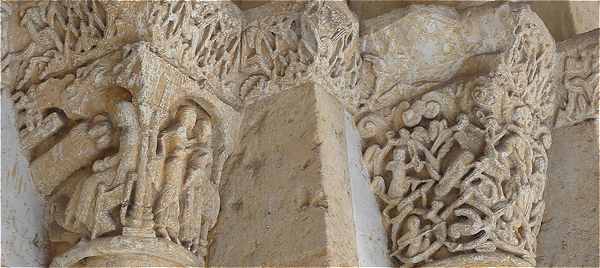 Sculptures de chapiteaux de l'glise San Esteban de Sgovie