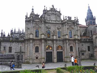 Faade Azabacheria (Nord) de la Cathdrale de Saint Jacques de Compostelle