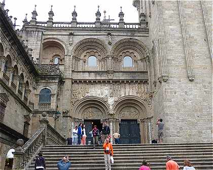 Faade de las Platerias (Sud) de la Cathdrale de Saint Jacques de Compostelle