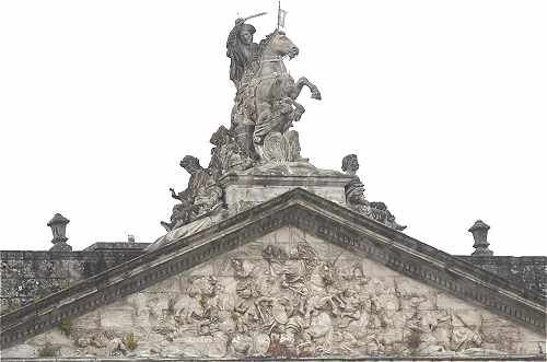 Fronton du Palais de Rajoy  Saint Jacques de Compostelle