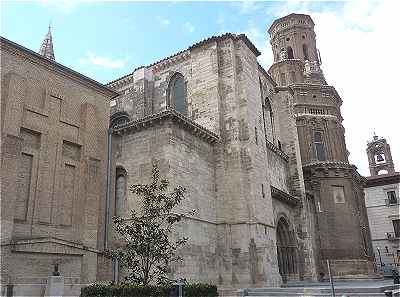 Faade Nord de la cathdrale Santa Maria la Blanca  Tudela