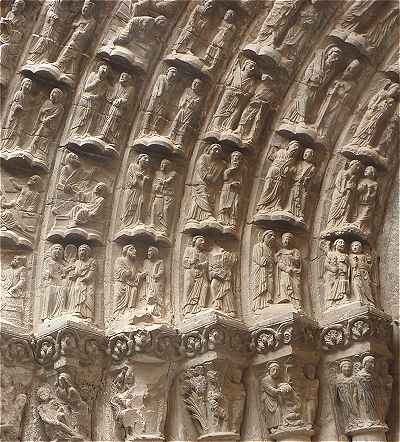 Sculptures du Portail du Jugement de la cathdrale de Tudela