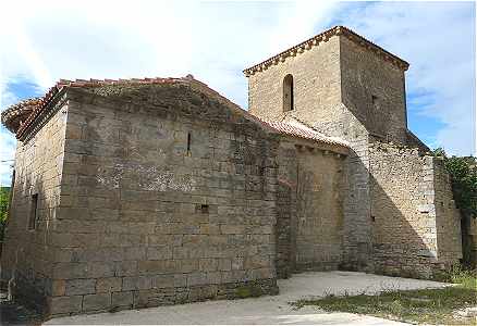 Ct Nord de l'glise de Turrillas dans la valle de l'Izagaondoa