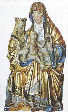 Sculpture polychrome de Sainte Anne - Muse archologique de Valladolid