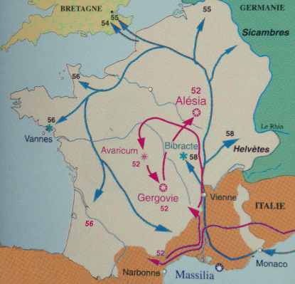 Conquête de la Gaule par les Romains