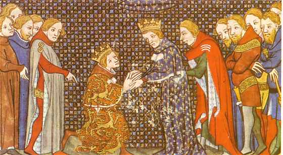 Edouard III prete hommage à Philippe VI pour la Guyenne
