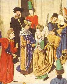 Arrive d'Isabeau de Bavire  Paris en 1389