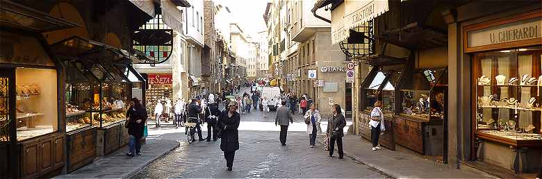 Florence: les bijoutiers du Ponte Vecchio