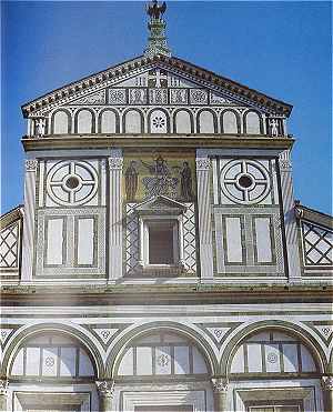 Florence: faade de l'glise San Miniato